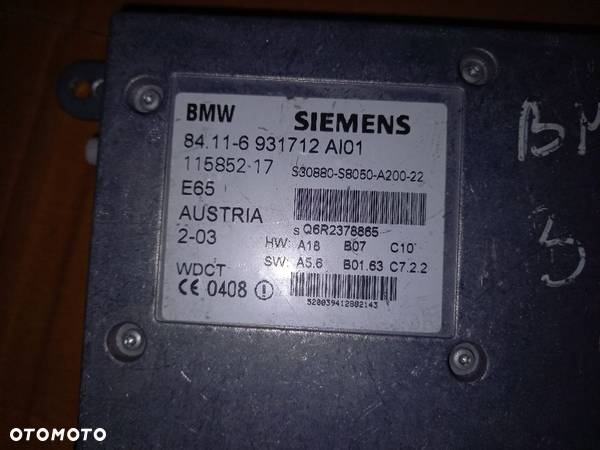 BMW E65 6931712 moduł telefonu sterownik komputer - 2