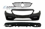 Bara fata cu Grila Centrala si Difuzor bara spate Mercedes C-Class W205 S205 (14-18) C63 Design - 1