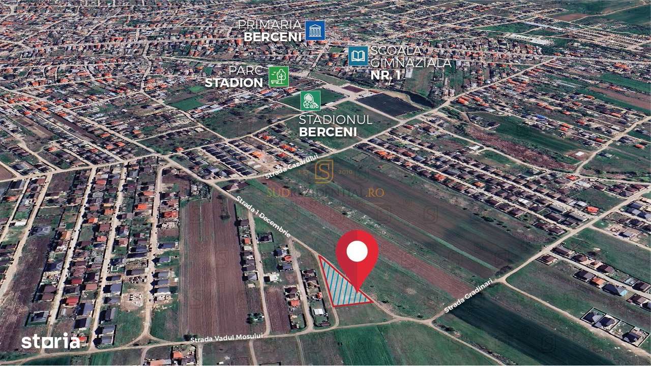 Lot de teren 1250 mp, Strada 1 Decembrie, Comuna Berceni - Imagine principală: 3/9
