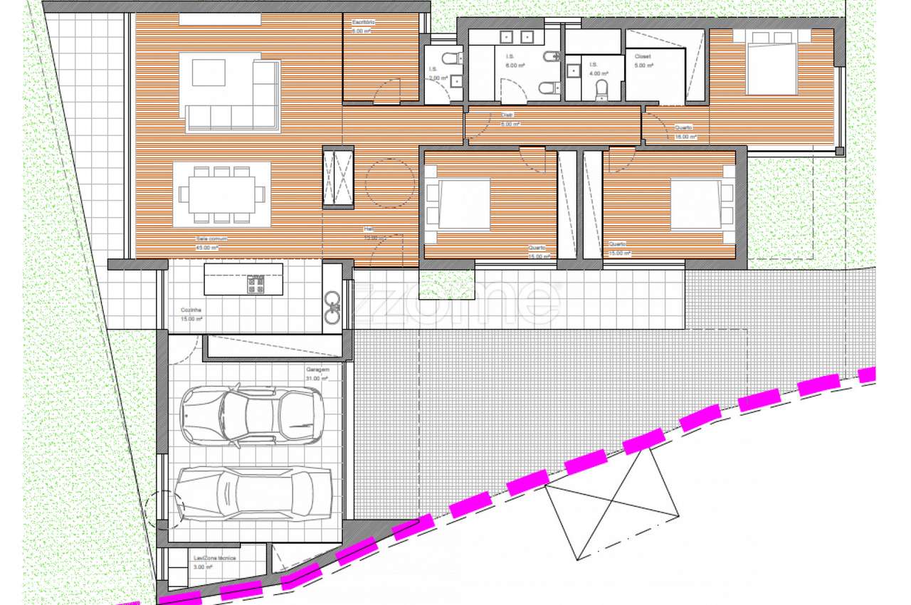Terreno  c/ 1100 m2, Projeto Aprovado p/ Moradia Térrea - Grande imagem: 1/20