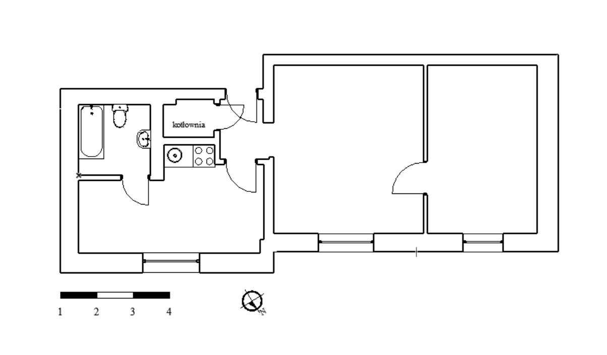 2 pokojowe mieszkanie na 1 piętrze-9