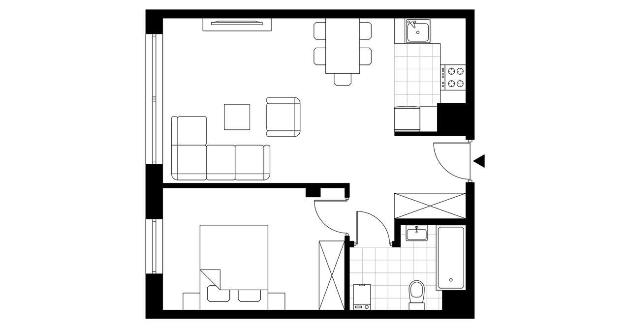 Moderato I​I​I | mieszkanie 2-pok. | C30 - Pełny obrazek: 4/9