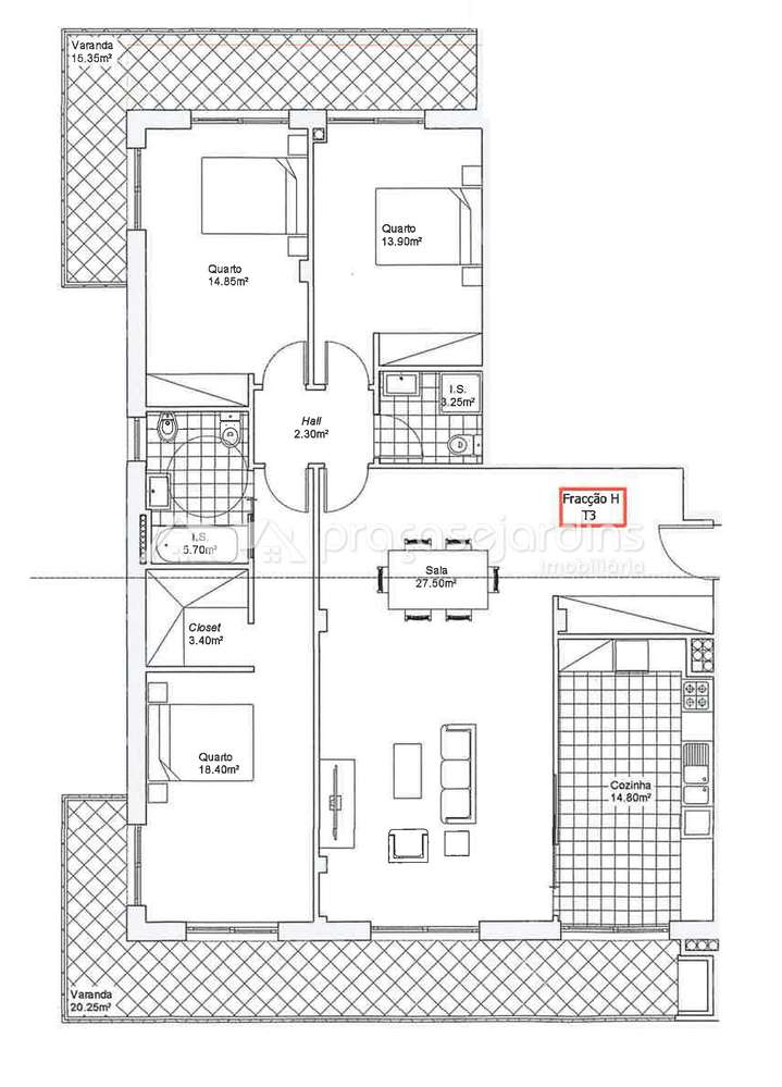 Espaçoso Apartamento com 3 frentes-16