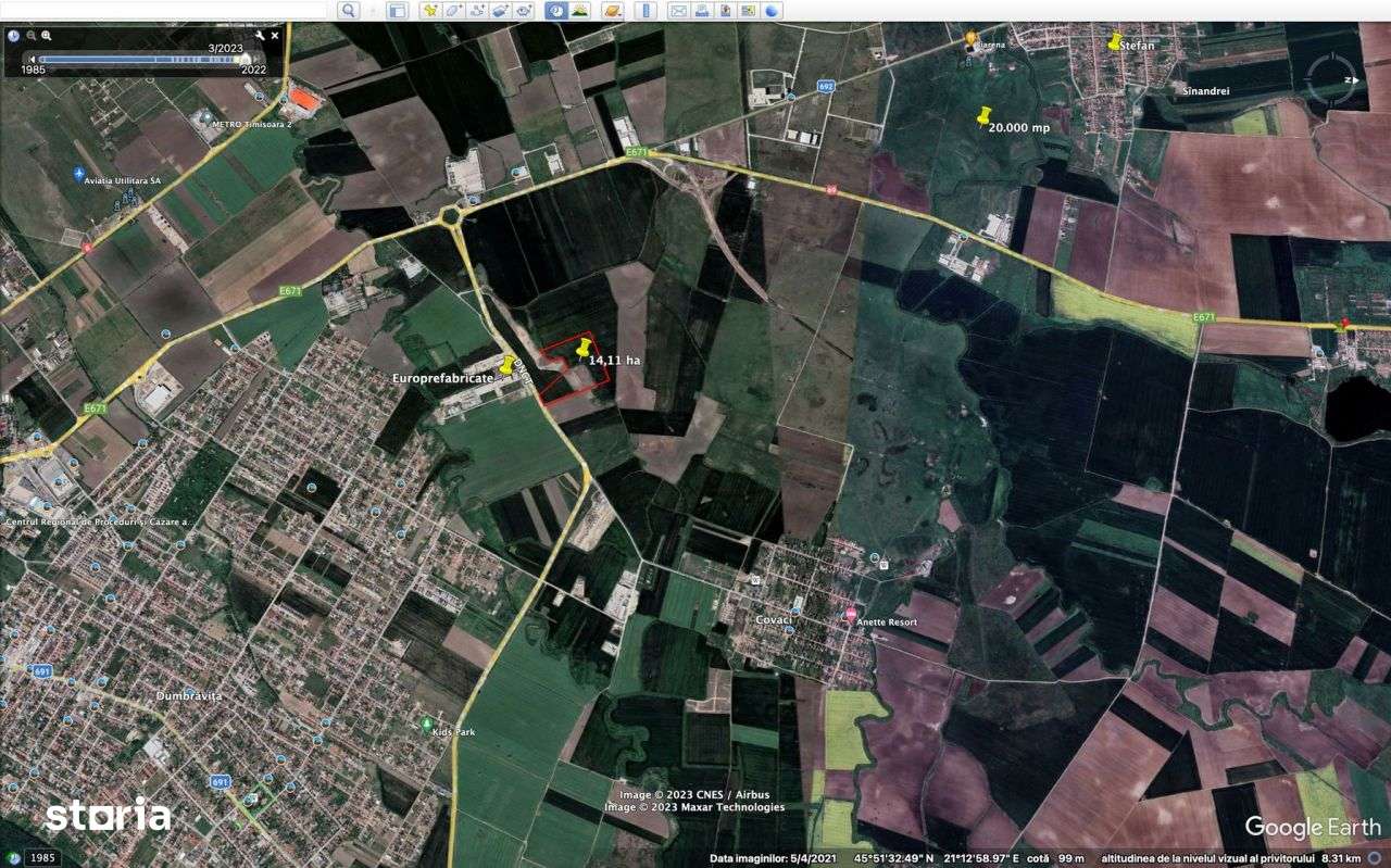 Teren extravilan DNCT Timișoara - Covaci - Imagine principală: 2/4