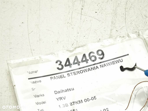 PANEL STEROWANIA NAWIEWU DAIHATSU YRV (M2) 2001 - 2022 1.3 4WD 64 kW [87 KM] benzyna 2001 - 2022 - 5