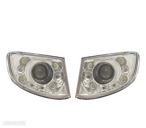 FARÓIS DE NEVOEIRO + LUZ DIURNA PARA BMW E92 E93 06-09 FUNDO CROMADO - 1