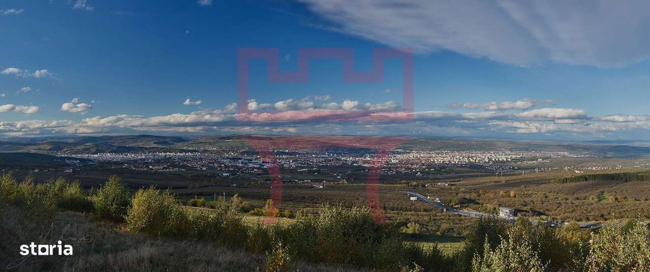 Teren  cu PUZ Feleacu 2.800mp parcelabil/ 4 utilități asfalt panorama-10