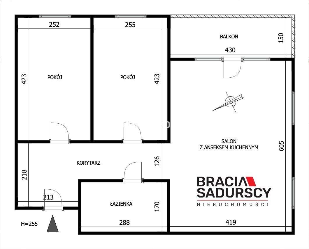 Słoneczne 3-Pokojowe Z Dużym Balkonem-2