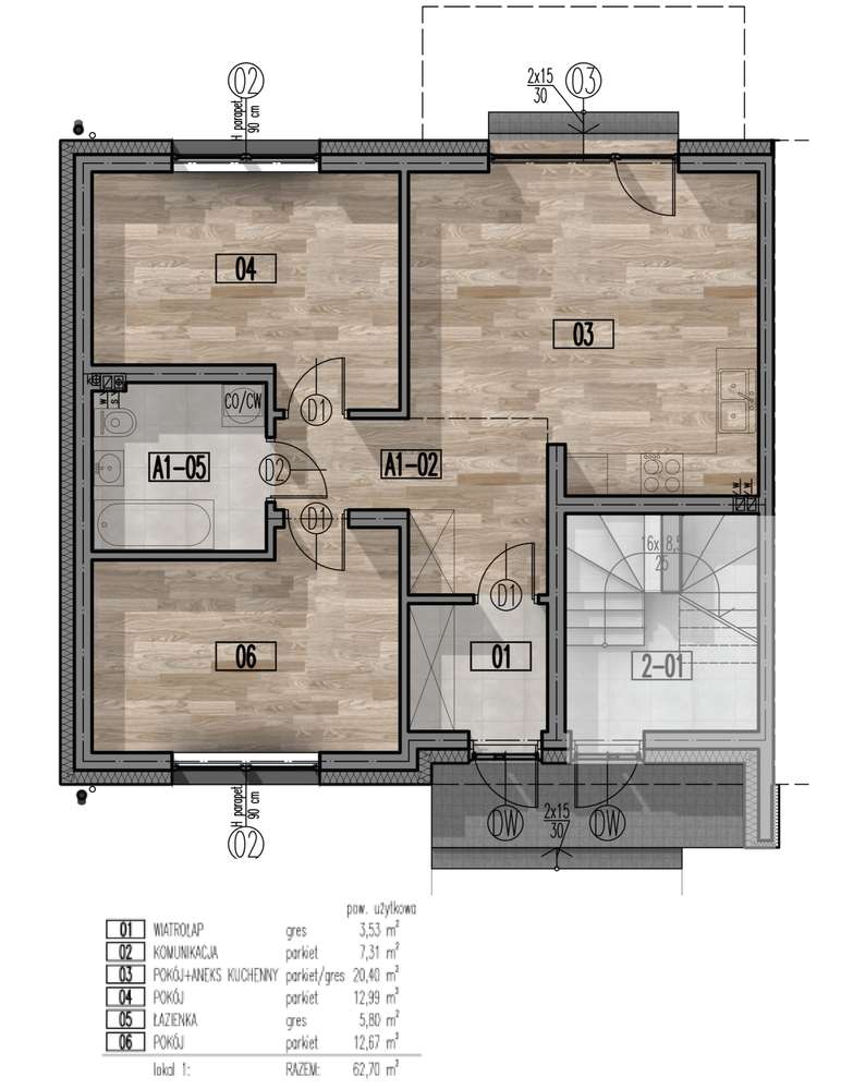 3 POKOJE Z OGRÓDKIEM+2MP-CENTRUM ZĄBEK - Pełny obrazek: 2/13