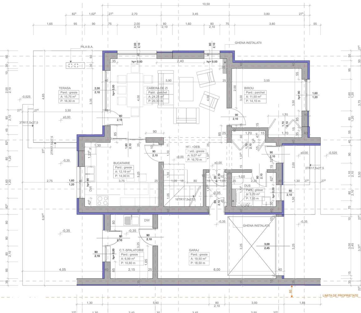 Casa 4 camere, 3 bai,  garaj, teren 550 mp - Imagine principală: 4/8