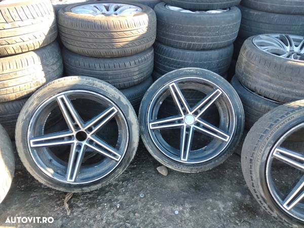 Set jante 9JX18 ET35 BMW E46 E90 E91 F30 F31 etc + anvelope 215/45R18 255/35R18 - 2