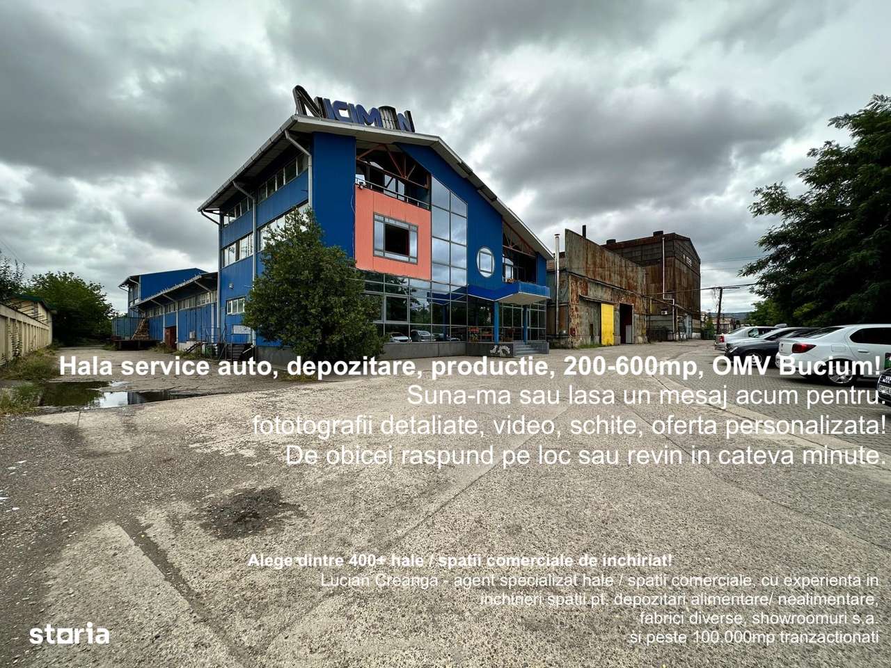 Hala service auto, depozitare, productie, 200-600mp, OMV Bucium - Imagine principală: 1/5