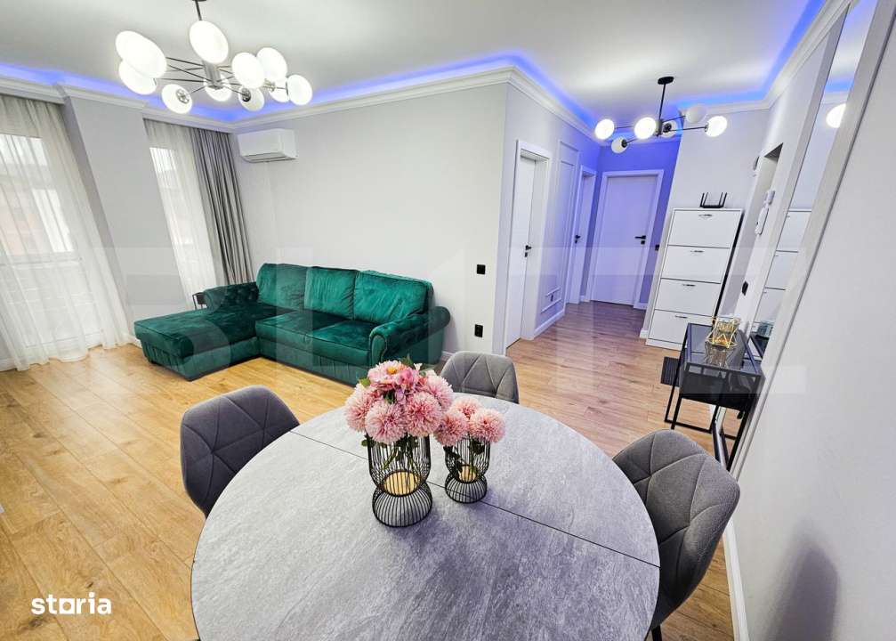 Apartament de lux, 2 camere, 55 mp, parcare - Imagine principală: 4/8