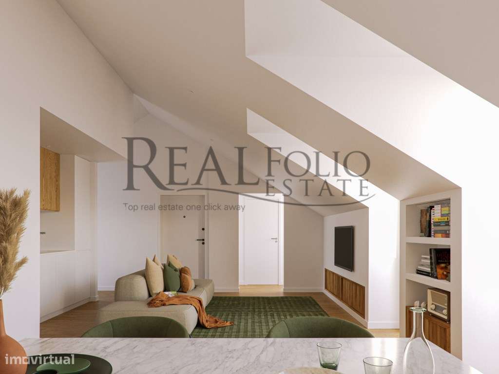 Penthouse T2 com vistas, terraço e piscina em Lisboa. - Grande imagem: 4/40