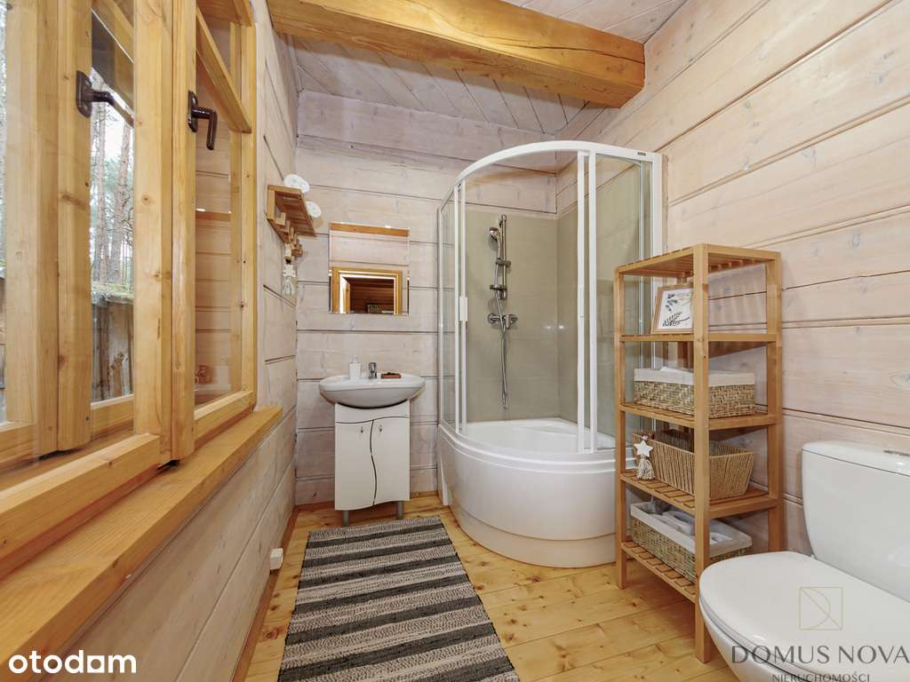 Dom z bala w stylu góralskim - las 1,5 ha-9