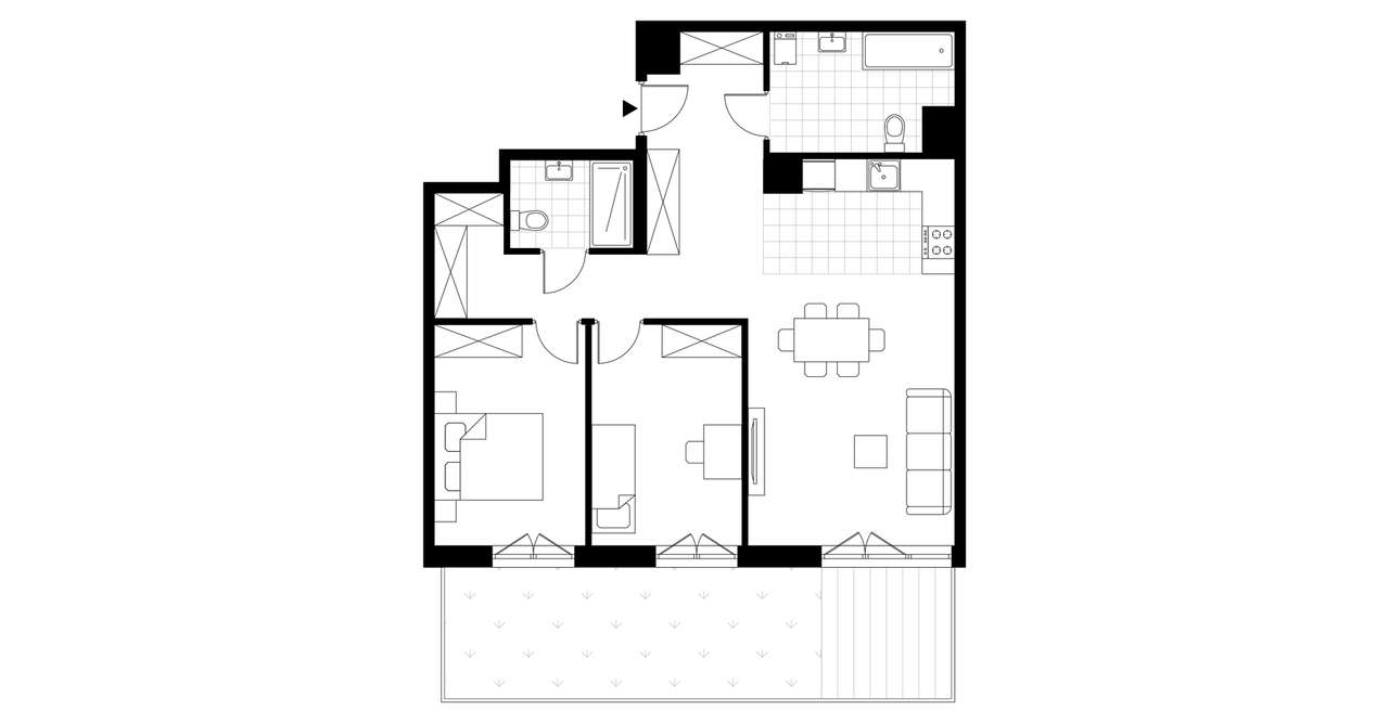 3-pokojowe mieszkanie 77m2 + ogródek Bez Prowizji - Pełny obrazek: 3/8