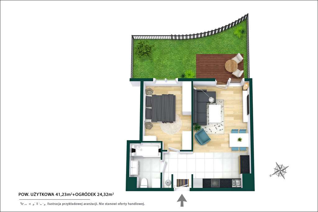 2 Pokoje z Ogródkiem w Sercu Pruszkowa-6
