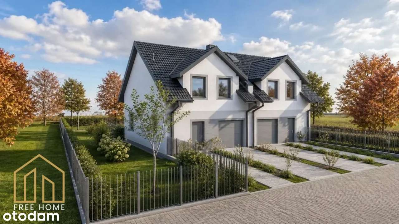 Nowoczesny bliźniak z garażem, Głogów, 5 pokoi