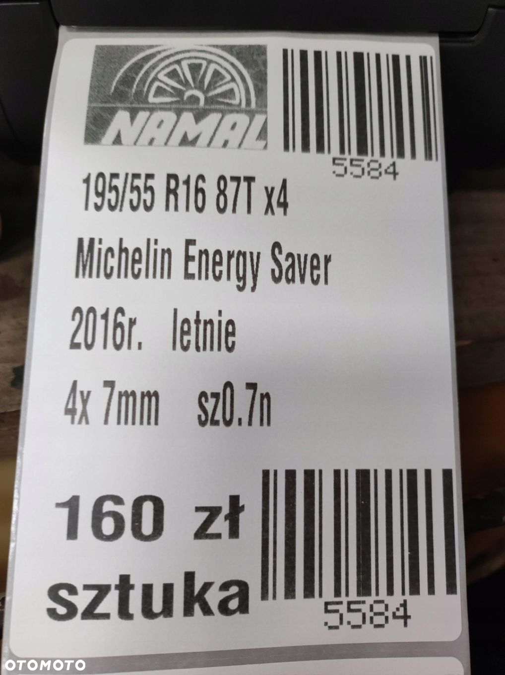 195/55r16 michelin 2016 opony letnie 7mm 5584 - 9