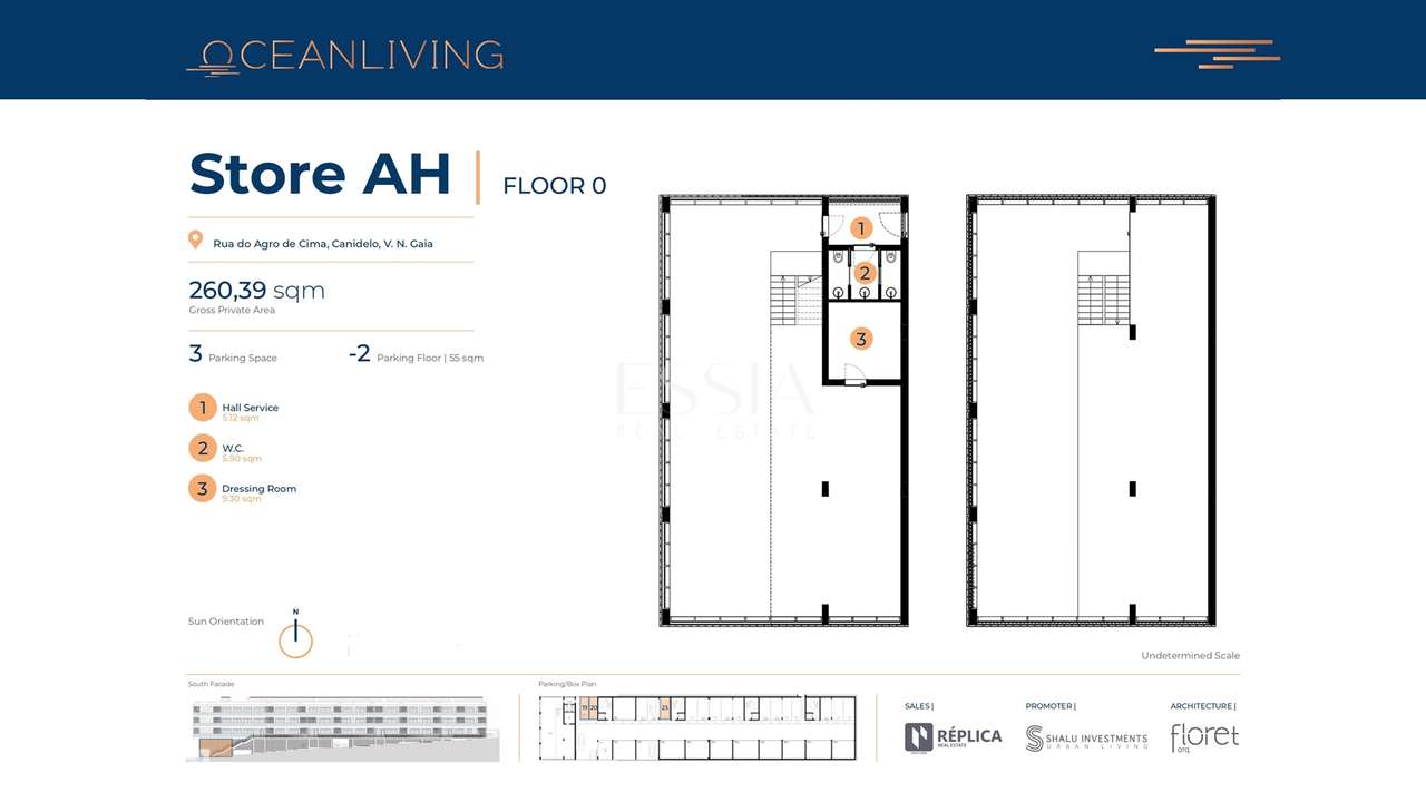 Loja em Frente ao Mar em Canidelo com Três Frentes-3