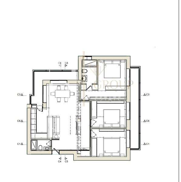 Apartamento T3 com Vista Mar em Vila Chã, Vila do Conde em fase final-12