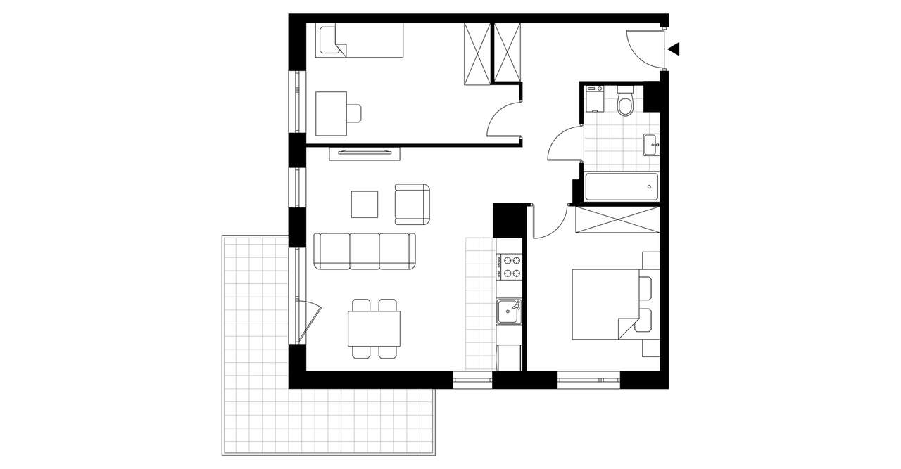 3-pokojowe mieszkanie 59m2 + balkon Bez Prowizji - Pełny obrazek: 3/8