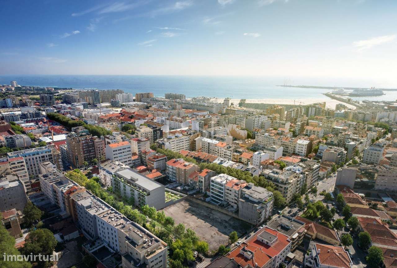 T2 Varanda e Garagem Matosinhos Sul | T2 Praia | Golden Coast Piscina-14