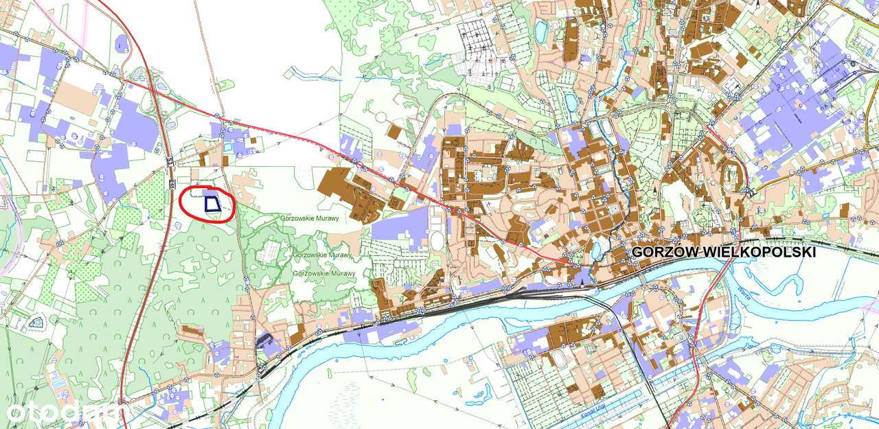 Na sprzedaż działka w Gorzowie Wlkp. / ul.Miła-1