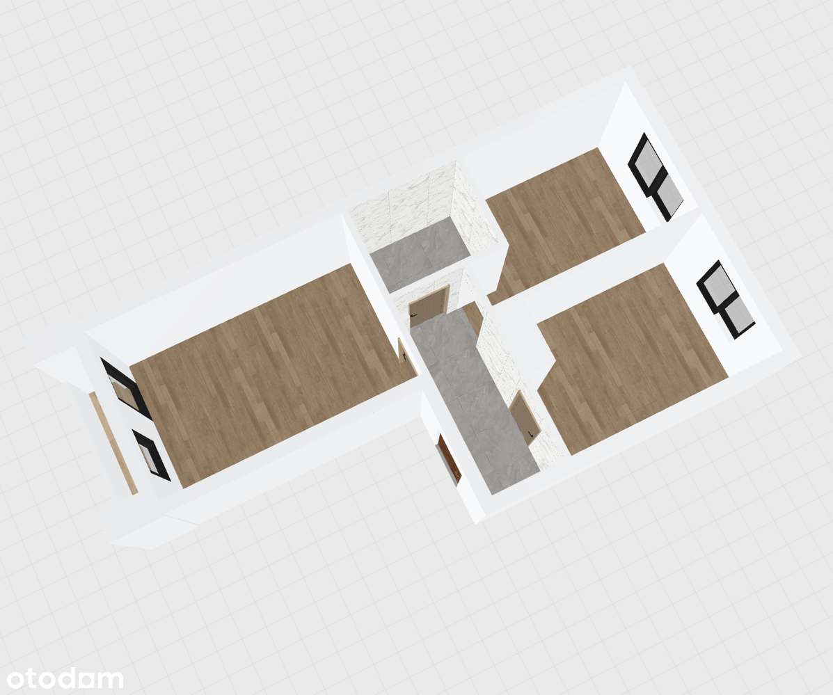 Ruda Śląska, Orzegów | 51m2 | 2 Pokoje | Idealny Układ +Miejskie Media - Pełny obrazek: 2/3