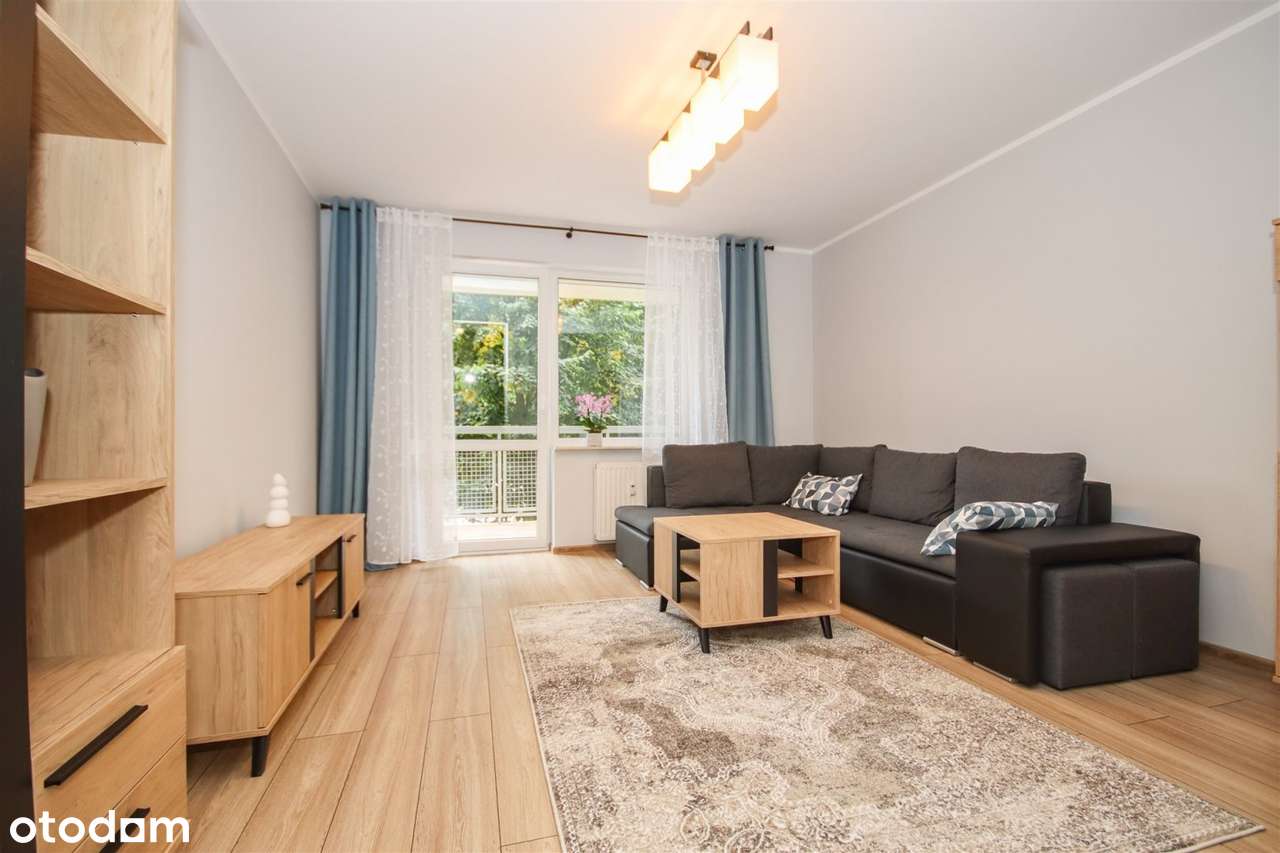 Wynajem|55,6m2|2 Pokoje|Balkon|Parter