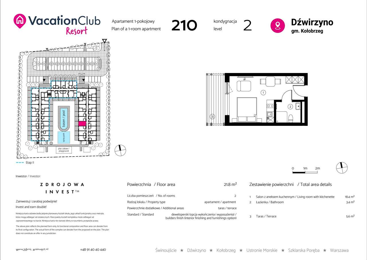 VacationClub Resort | apartament 210 - Pełny obrazek: 2/8