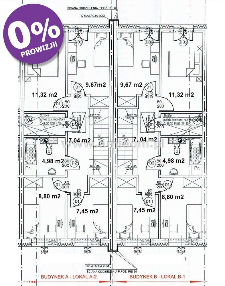 Radzymin, segmenty z garażem, 5 pokoi + poddasze-13