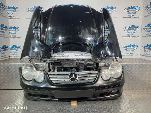 FRENTE COMPLETA MERCEDES BENZ C W203 CL203 COUPE CAPOT PARACHOQUES GUARDA-LAMAS OTICAS RADIADOR VENTILADOR FRENTE FIBRA REFORÇO - 3