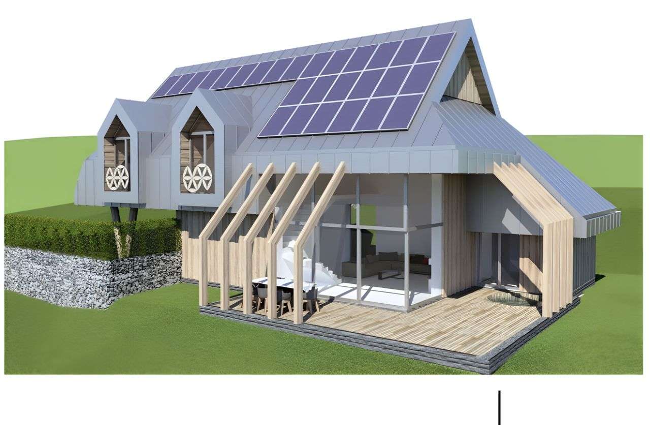 WIDOKOWA działka z PnB domu o WYJĄTKOWEJ, nowoczesnej ARCHITEKTURZE!-7