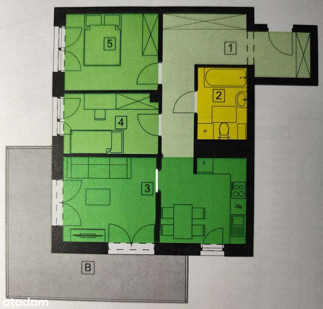 3 pokoje | Dzielnica Parkowa | ul. Paderewskiego-17