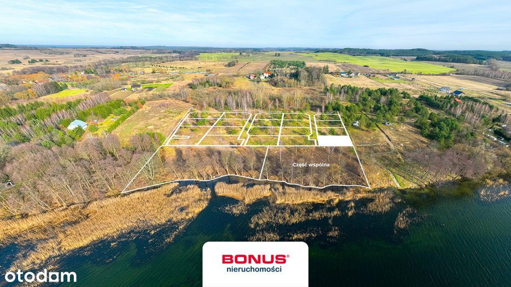 Najpiękniesze działki nad jeziorem Lubie:)