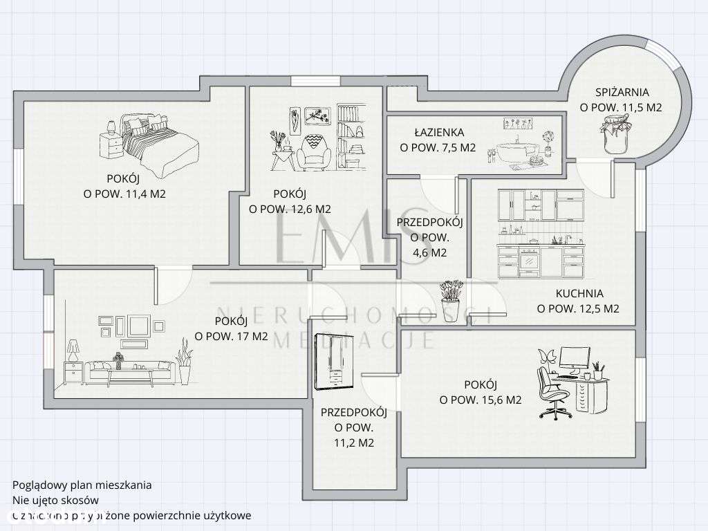 90,7 m2 na poddaszu, w willi przy Jaśkowej Dolinie-8