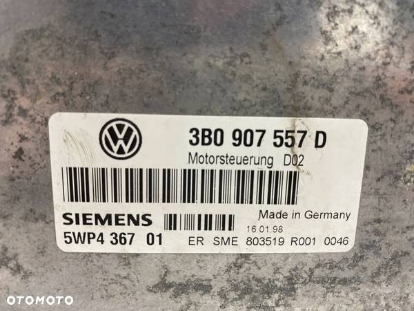 KOMPUTER SILNIKA STEROWNIKA VW PASSAT B5 1.6 BENZ 3B0907557D - 2