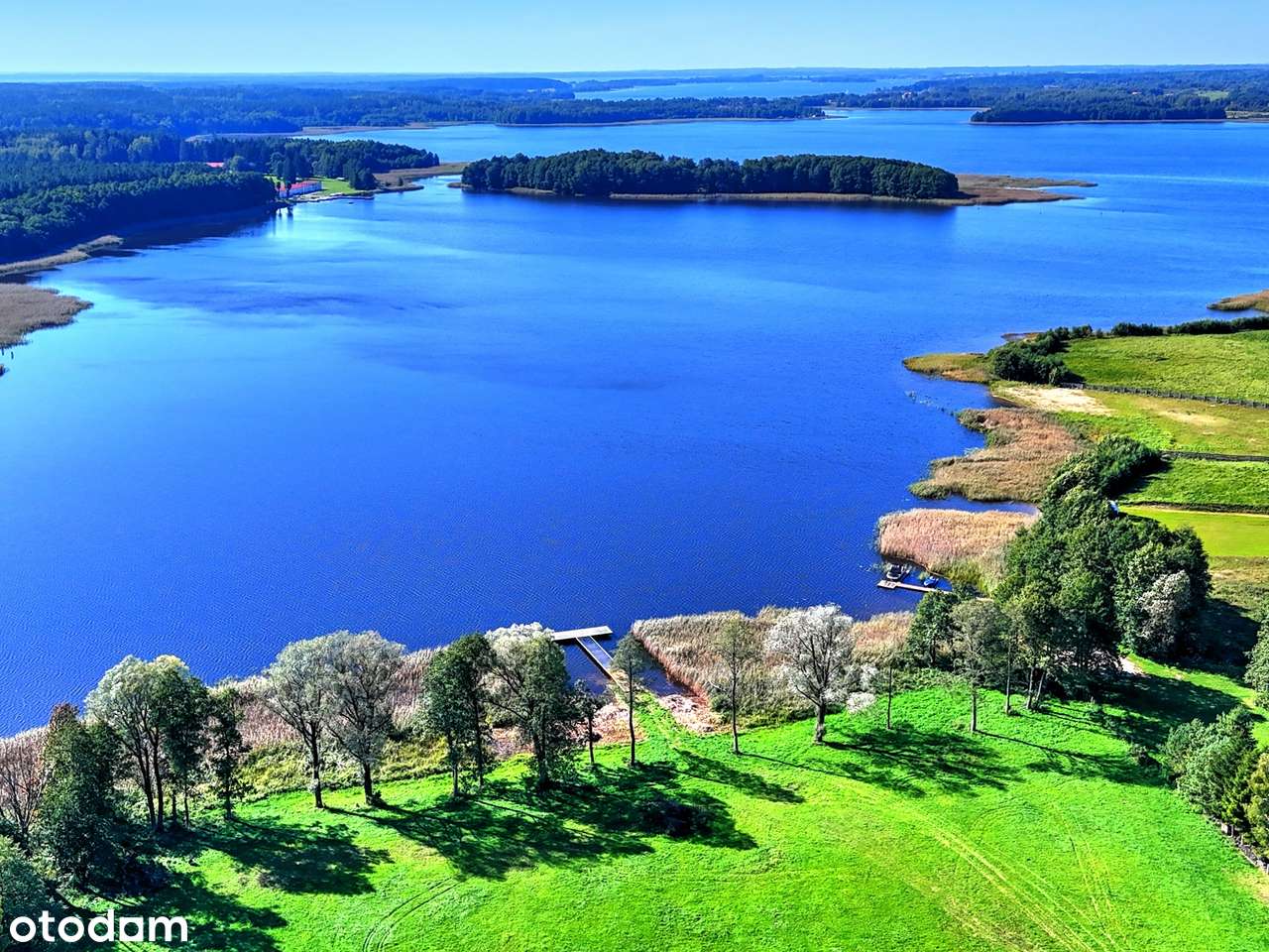 Działka budowlana na Szlaku WJM z linią brzegową.-5