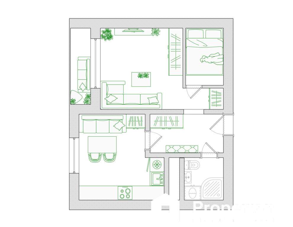 Mieszkanie 36,4 m² Skierniewice ul. Iwaszkiewicza-9