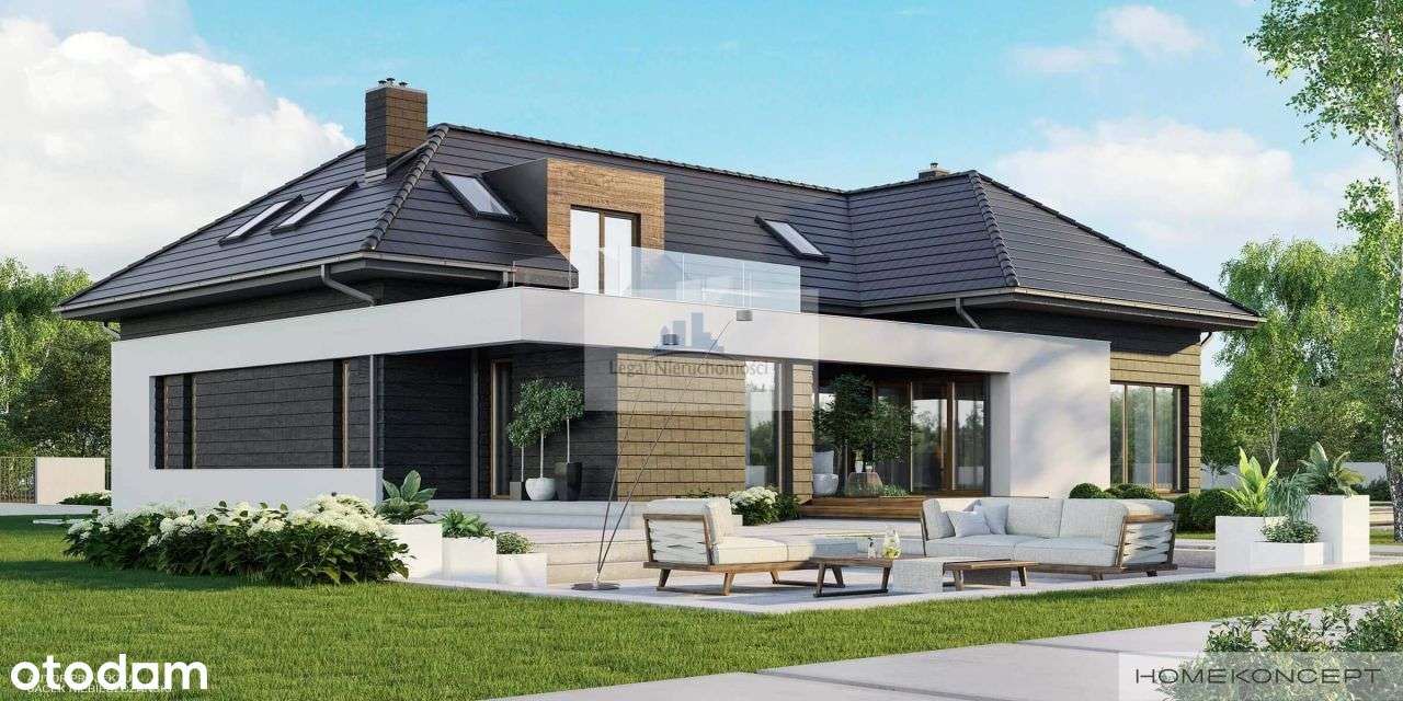 Nowoczesny dom, widok duża działka - Pełny obrazek: 4/18
