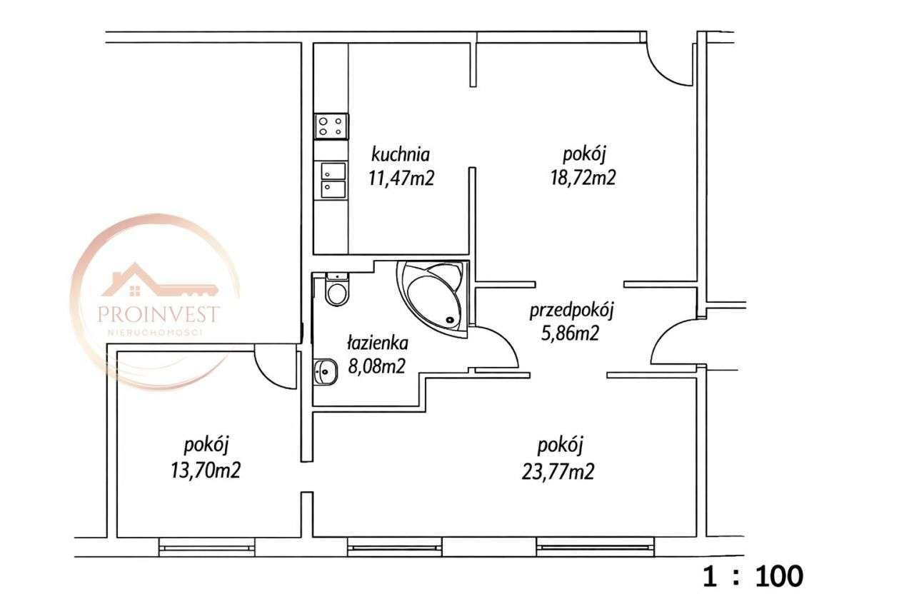 Szwederowo 82 m2|3 pokoje|balkon 2 piętro,parking-10
