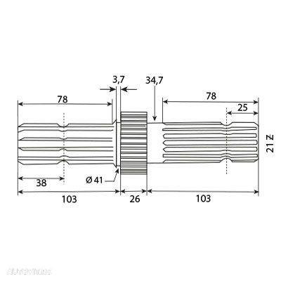 AX PRIZA PUTERE JOHN DEERE L101777, L110178, L151598, L156976, L173282, R93500, 4933, VPH4040, - 1