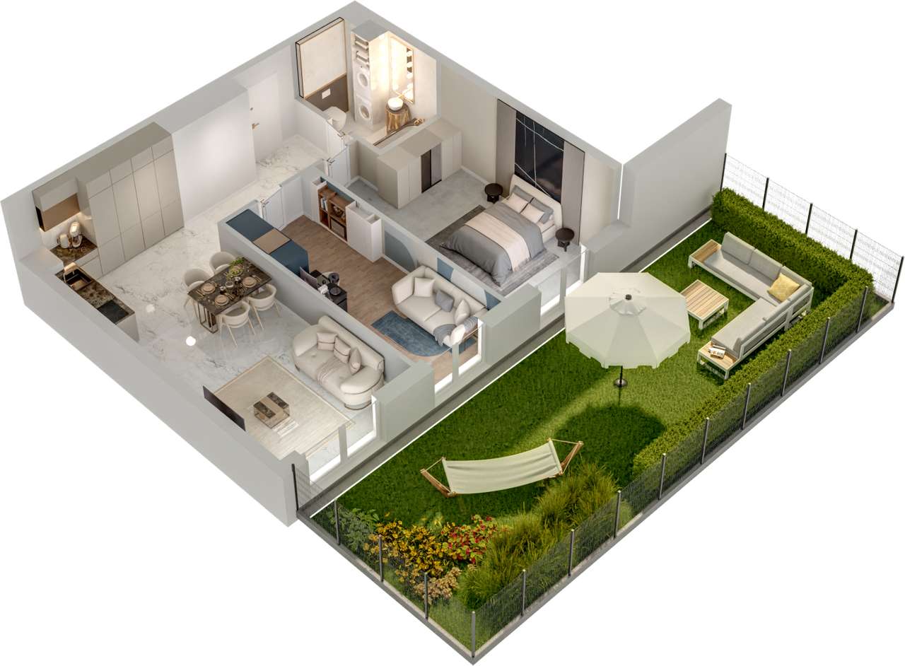 Mieszkanie o pow.64,87m2 + ogródek ok.65m2 Ożarów Maz. Ul.Ożarowska 35-0