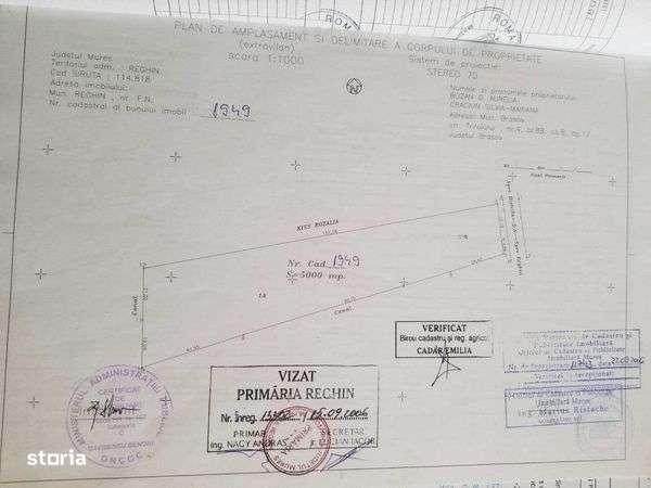 Teren intravilan 5000 mp Dealul Brezii Reghin - Imagine principală: 3/3