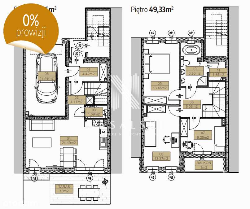 4-pokojowe mieszkanie w Osielsku stan deweloperski - Pełny obrazek: 4/9
