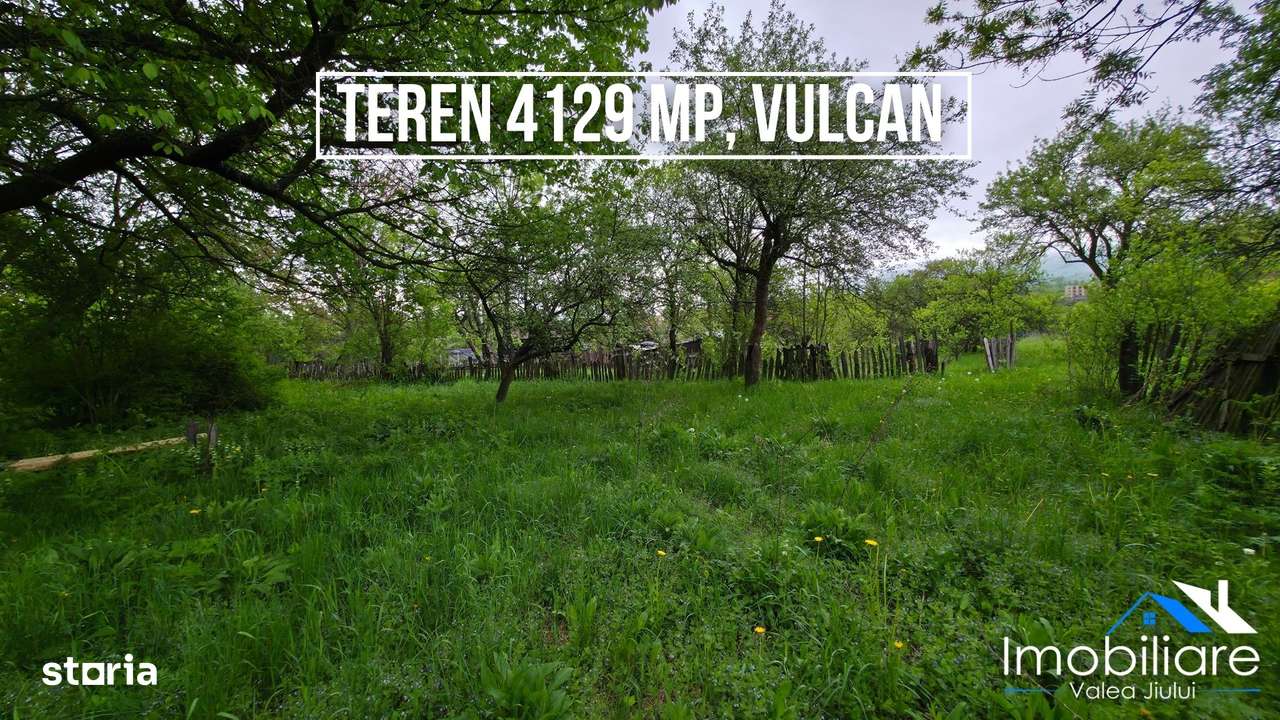 Teren intravilan 4.129 mp - Vulcan, Str. Jiu-Paroșeni - Imagine principală: 3/7