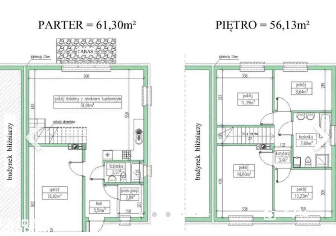 Bliźniak 118m2/ spokojna okolica/ 300m2działka/0% prowizji - Pełny obrazek: 2/11