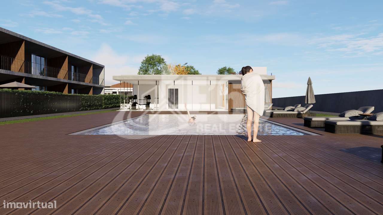 APARTAMENTO T2 C/ TERRAÇO EM CONDOMINIO FECHADO COM PISCINA-6