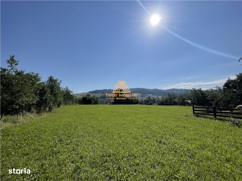 Teren superb in Bucovina Orasul Frasin cu toate utilitatile